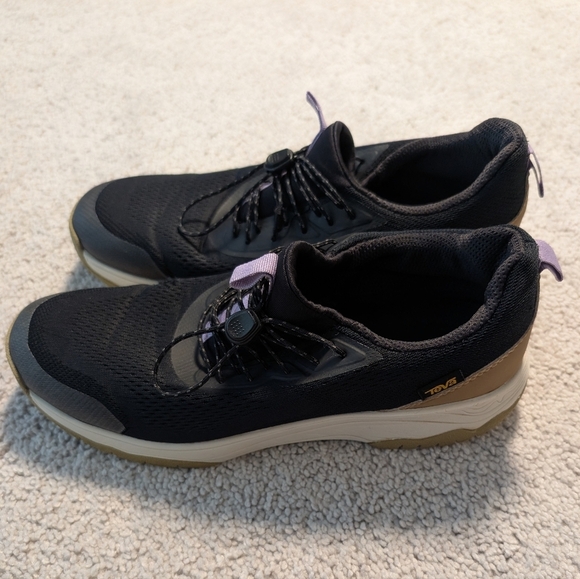 Teva Gateway Swift Black Shoes Sneakers Breathable Mesh Cinch Laces Women's 8 - Picture 2 of 13